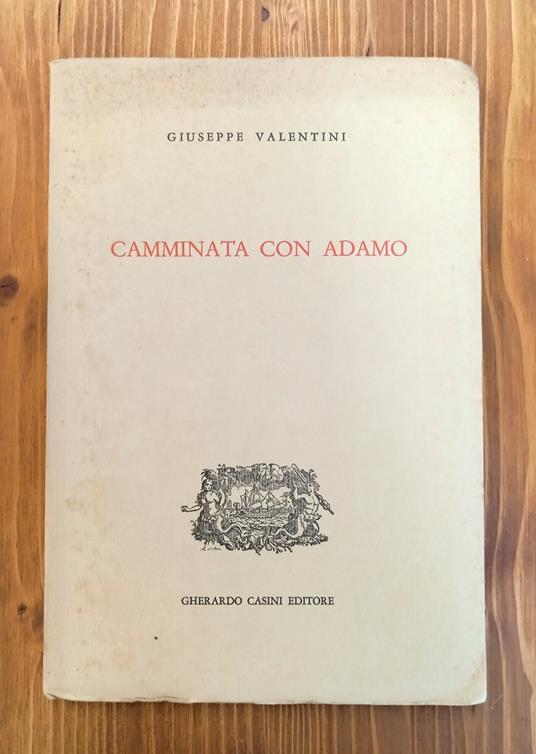 Camminata con Adamo - Giuseppe Valentini - copertina