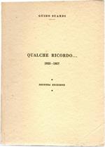 Qualche Ricordo 1952-1957