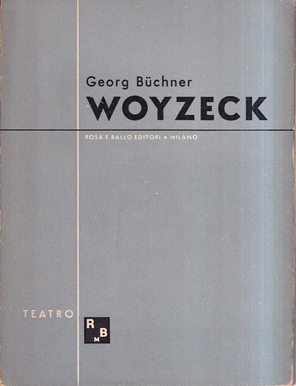 Woyzeck - Georg Büchner - copertina