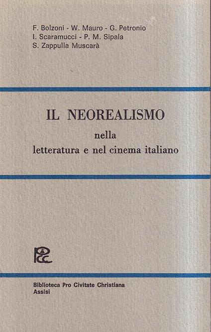 Il Neorealismo nella letteratura e nel cinema italiano - copertina