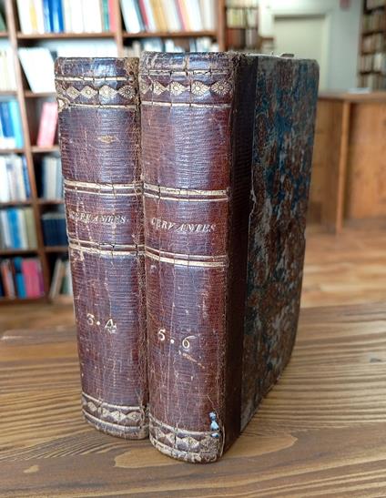 L' ingegnoso cittadino don Chisciotte della Mancia - opera di Michele di Cervantes Saavedra. Traduzione nuovissima dall'originale spagnuolo, colla vita dell'autore - Voll. III, IV, V, VI - copertina