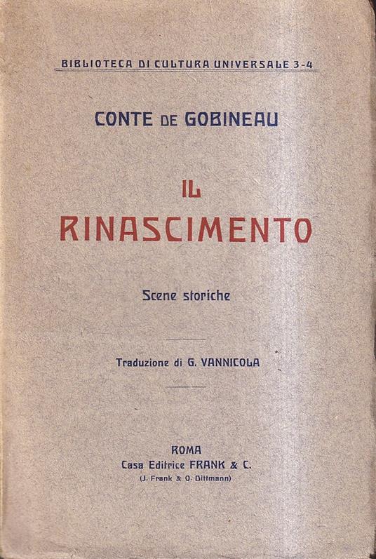 Il Rinascimento. Scene storiche - copertina
