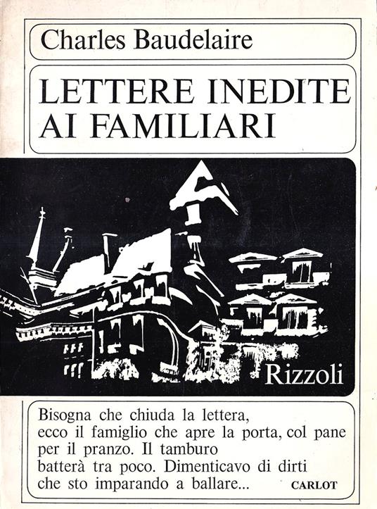 Lettere inedite ai familiari - Charles Baudelaire - copertina
