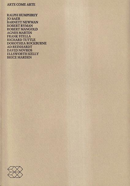 Arte come arte - copertina