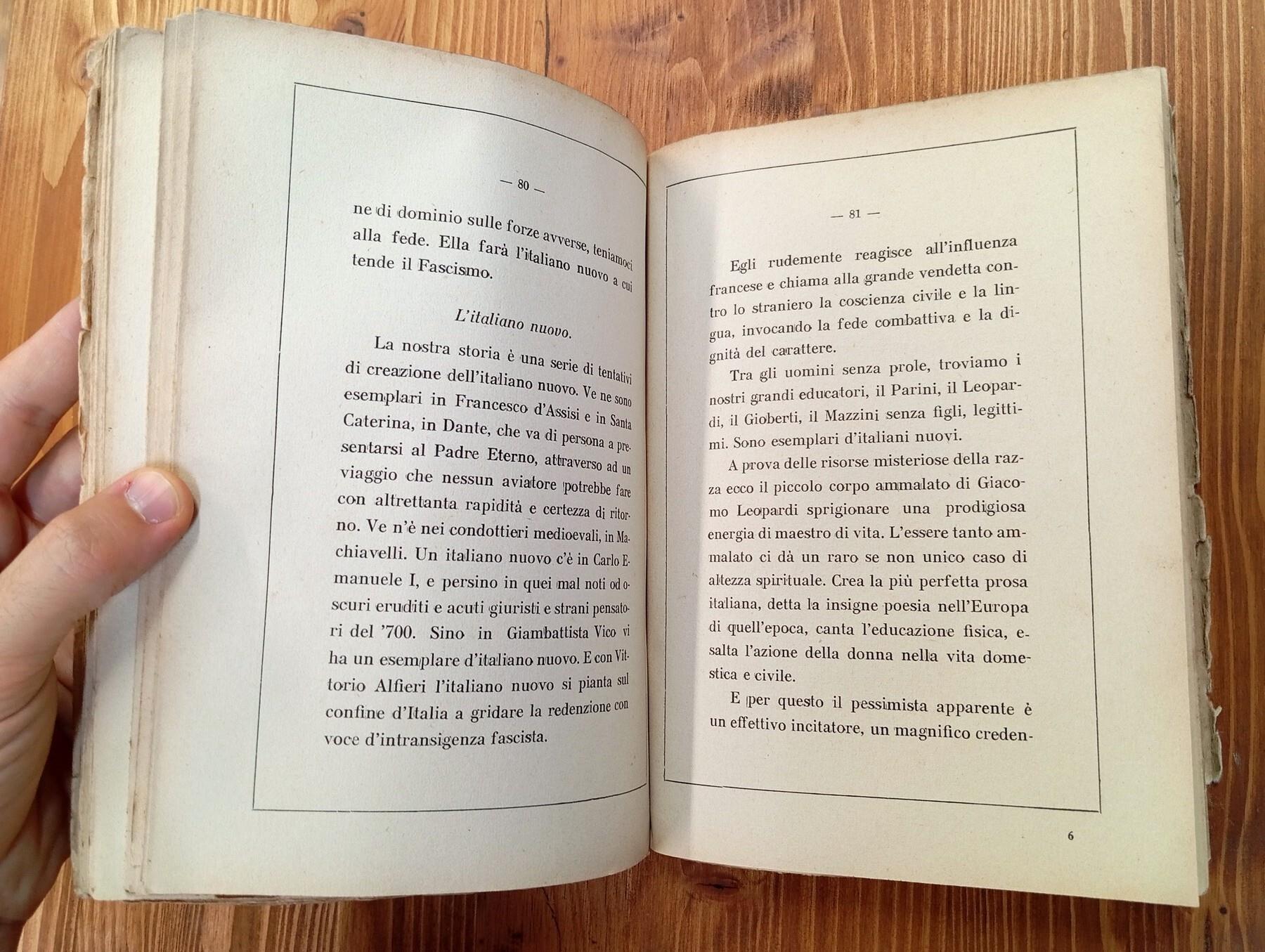 L' educazione fascista