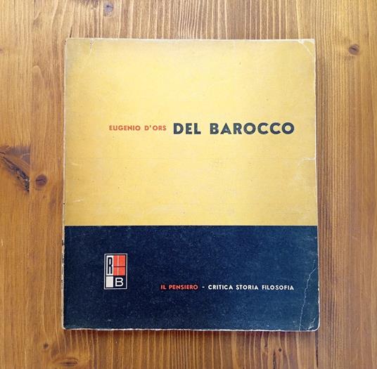 Del Barocco - Eugenio D'Ors - copertina