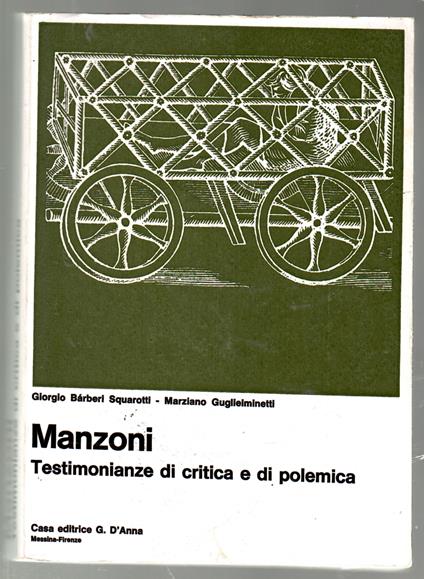 Manzoni. testimonianze di critica e di polemica - copertina