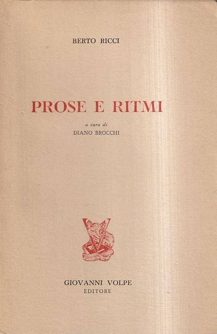 Prose e ritmi - copertina