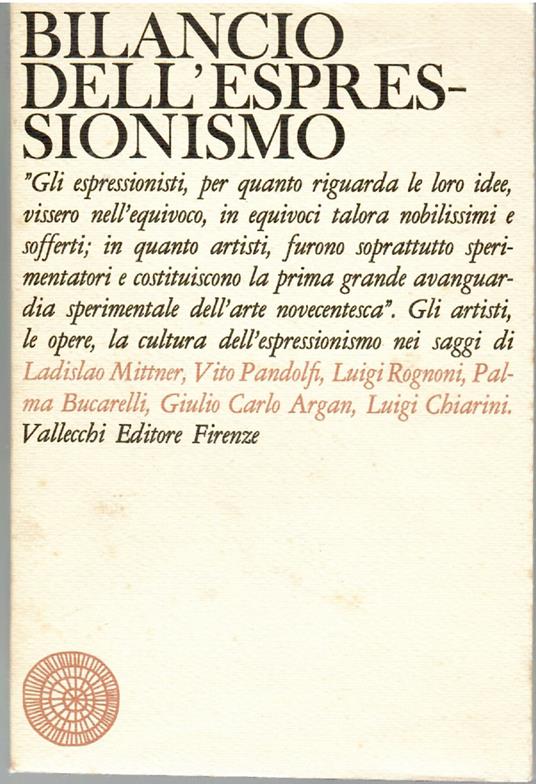 Bilancio dell'Espressionismo - copertina