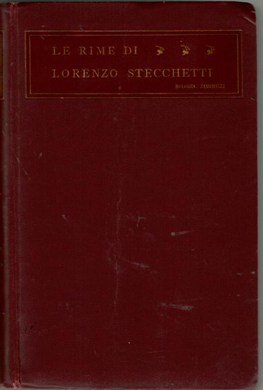 Le rime - Lorenzo Stecchetti - copertina
