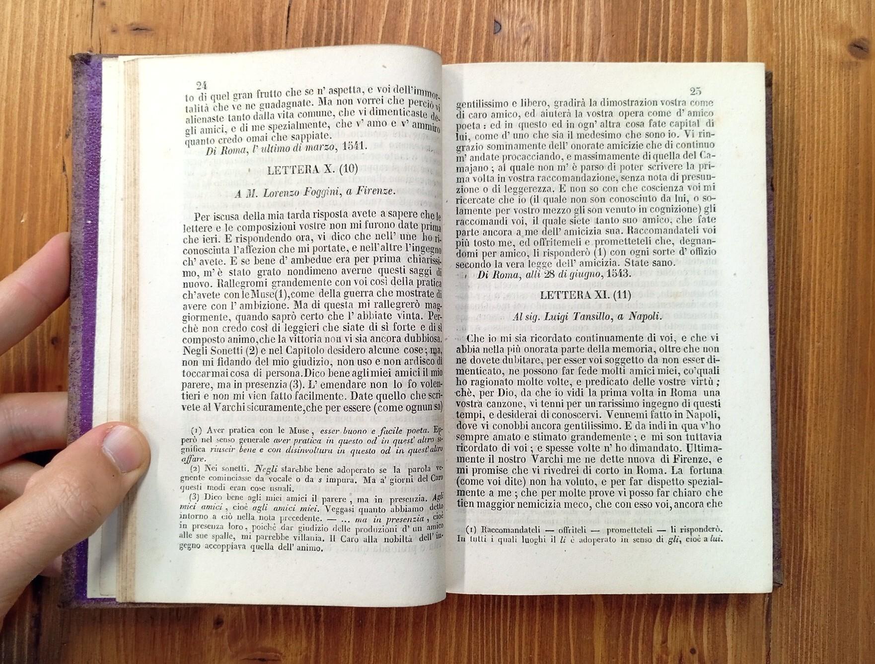 Scelta di lettere familiari d'Annibal Caro fatta da Paolo Zanotti, accresciuta e a miglior lezione ridotta da Pietro Dal Rio, con note filologiche di Franc. Prudenzano