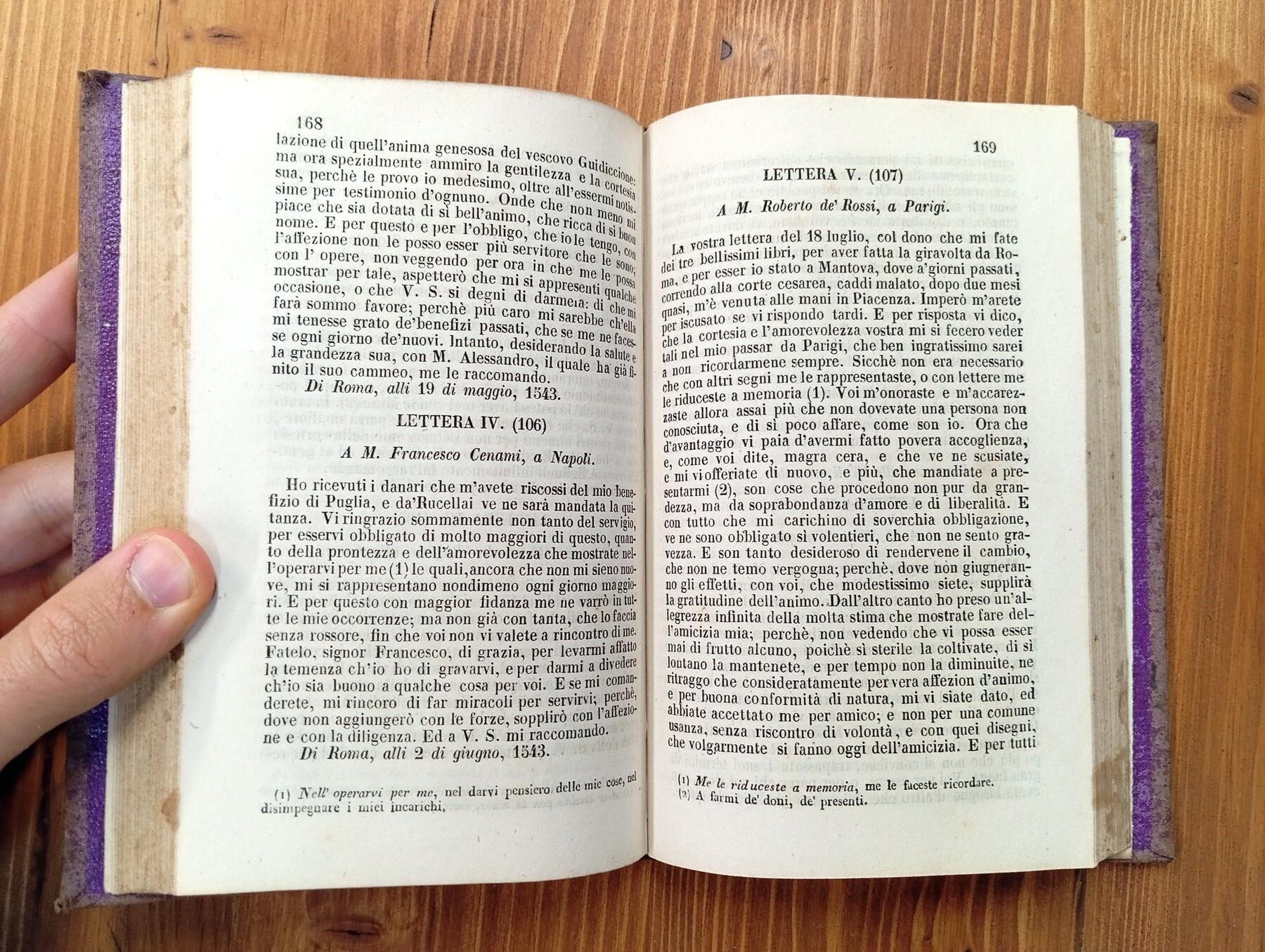 Scelta di lettere familiari d'Annibal Caro fatta da Paolo Zanotti, accresciuta e a miglior lezione ridotta da Pietro Dal Rio, con note filologiche di Franc. Prudenzano
