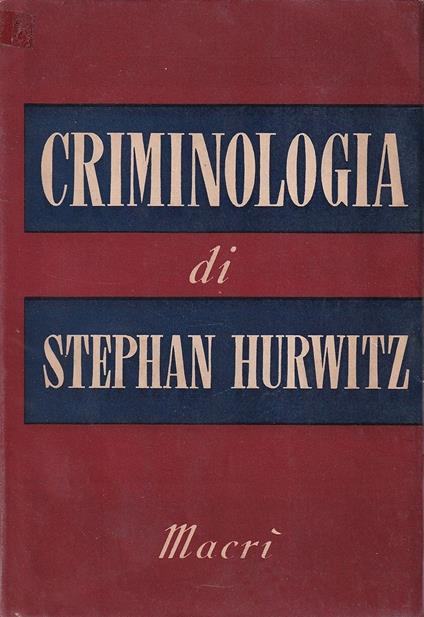 Criminologia - copertina