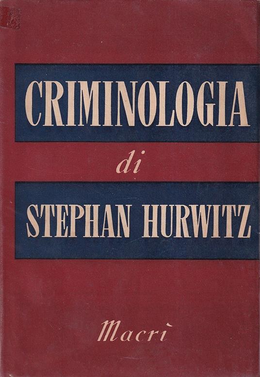 Criminologia - copertina