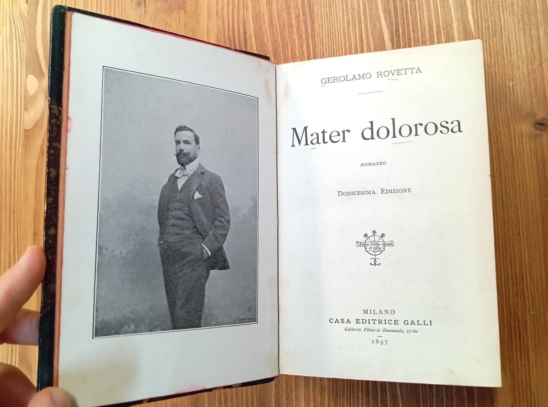 Mater Dolorosa. Romanzo