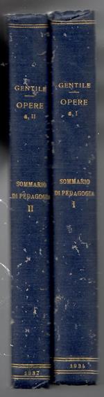 Sommario Di Pedagogia Come Scienza Filosofica 2 Volumi