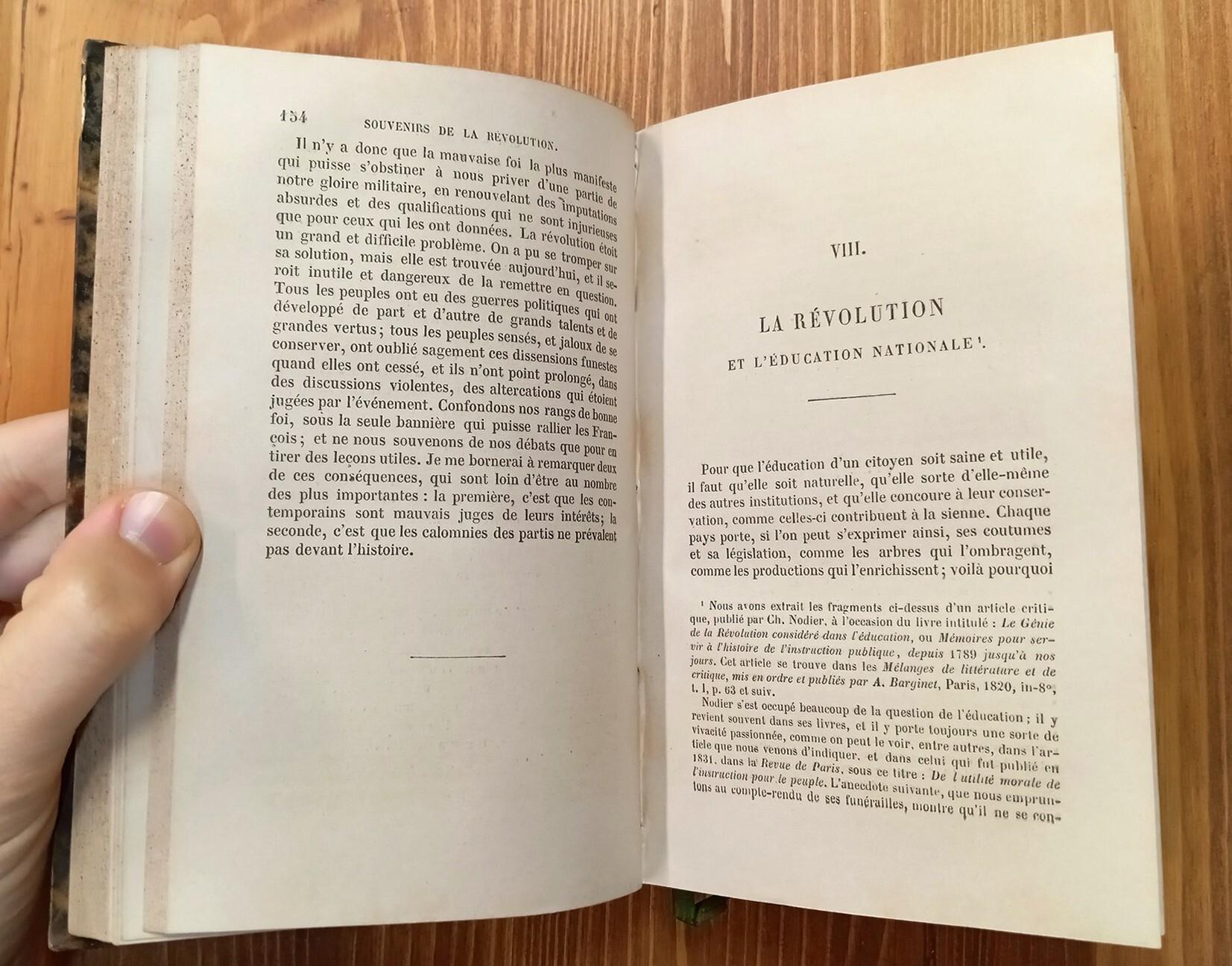 Souvenirs de la Révolution et de l'Empire. Tome premier et second