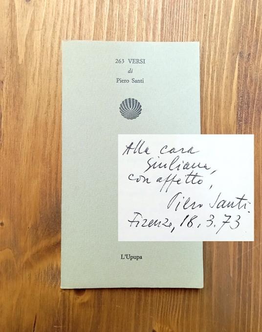 263 versi - Piero Santi - copertina