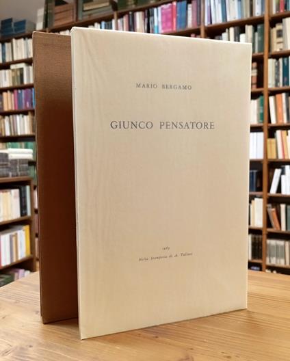 Giunco pensatore - Mario Bergamo - copertina