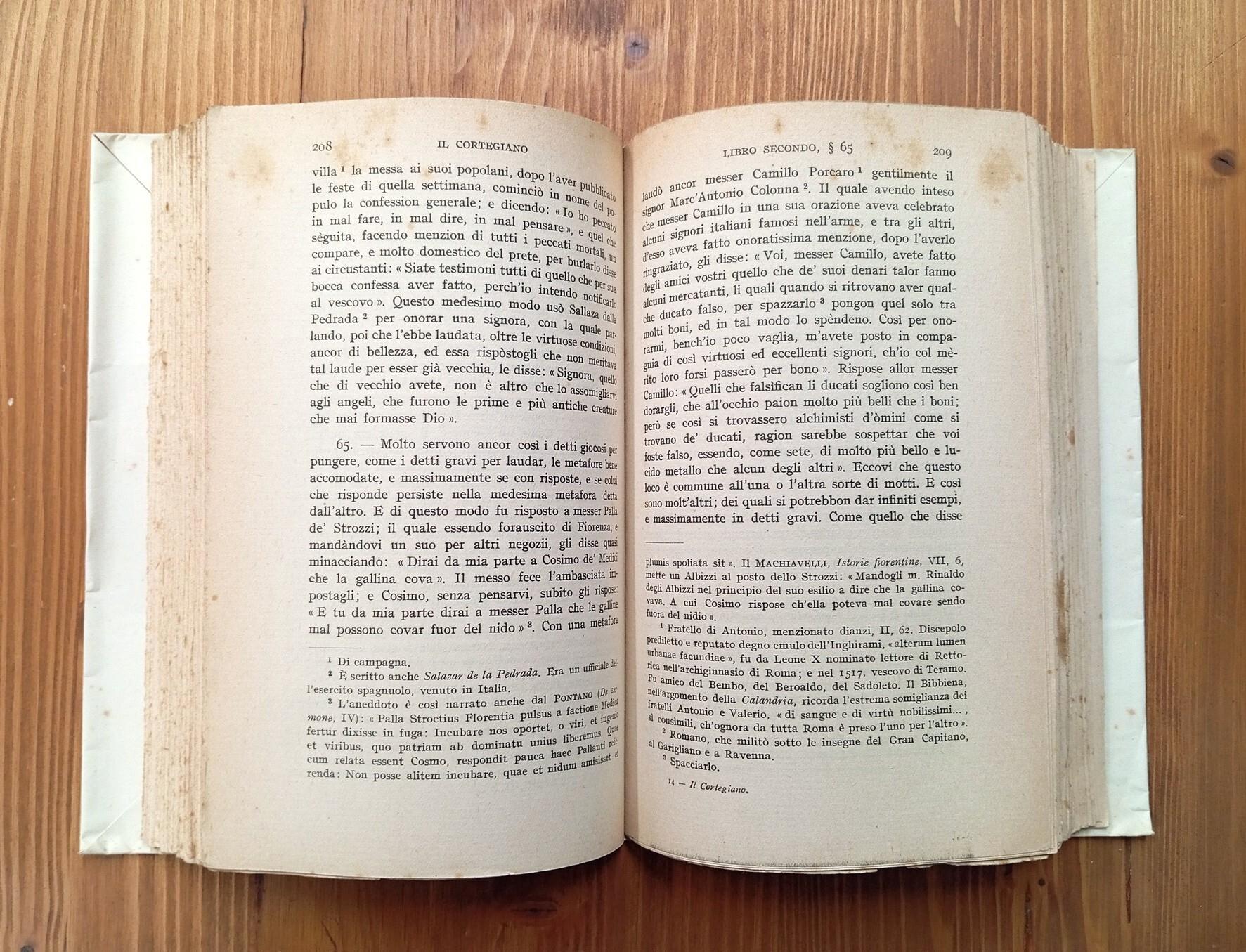 Il libro del cortegiano del Conte Baldessar Castiglione