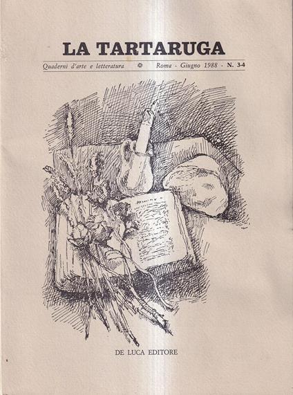 La Tartaruga. Quaderni d'arte e letteratura. Giugno 1988, n. 3-4 - copertina