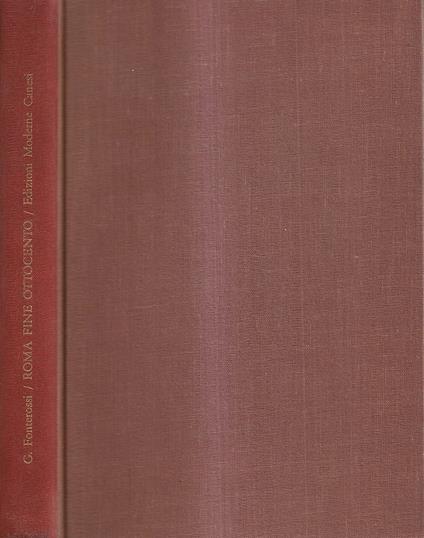 Roma fine Ottocento - Giuseppe Fonterossi - copertina