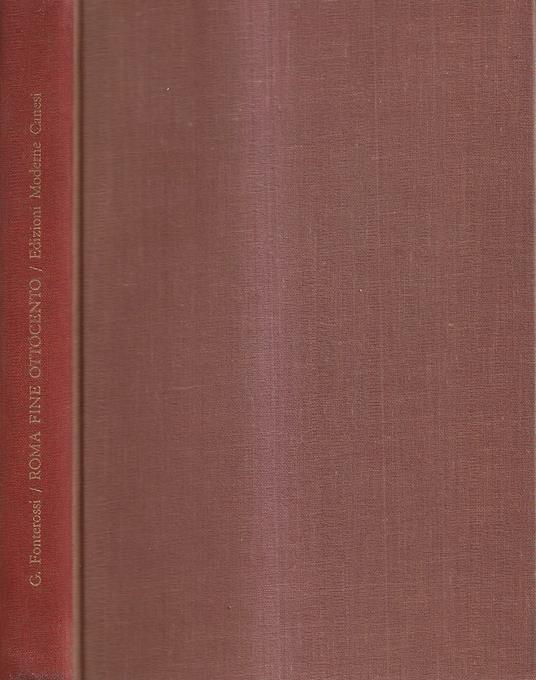 Roma fine Ottocento - Giuseppe Fonterossi - copertina