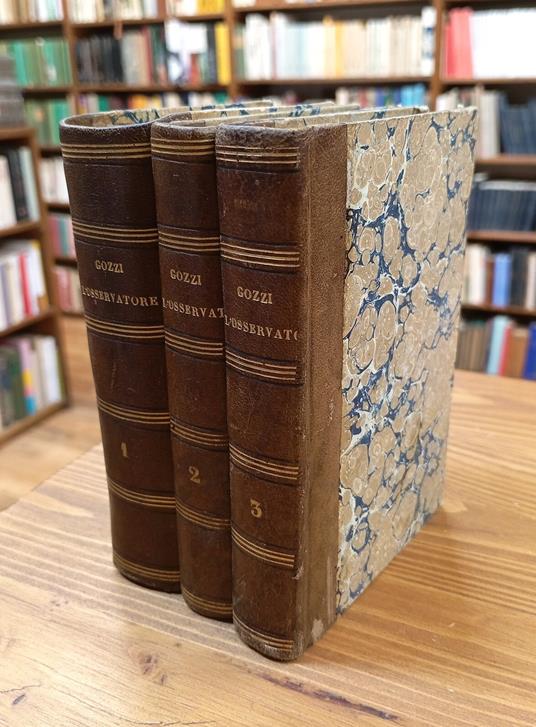 L' osservatore. Vol. I-VII (opera completa) - Gasparo Gozzi - copertina