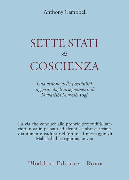Sette stati di coscienza. Una visione delle possibilità suggerite dagli insegnamenti di Maharishi Mahesh Yogi - copertina