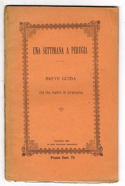 Una settimana a Perugia - Angelo Lupattelli - copertina
