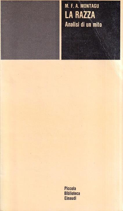 La razza. Analisi di un mito - copertina