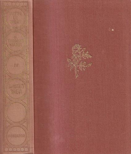 Romanzi brevi - Thomas Mann - copertina