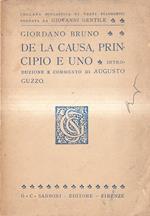 De la causa, principio e uno