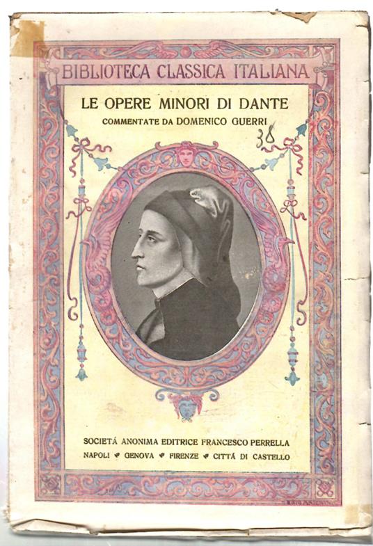 Le opere minori di Dante - Dante Alighieri - copertina