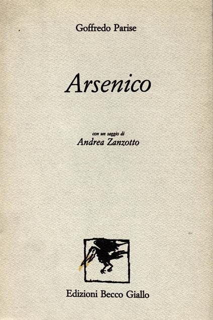 Arsenico - Goffredo Parise - copertina