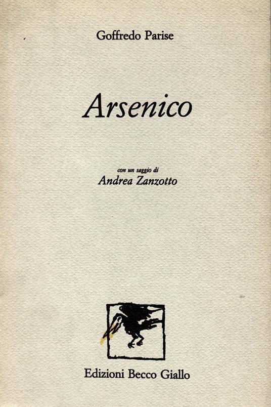 Arsenico - Goffredo Parise - copertina