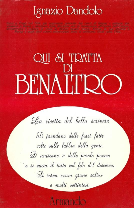 Qui si tratta di Benaltro - copertina