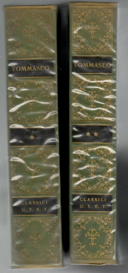 Poesie e prose 2 voll - Niccolò Tommaseo - copertina