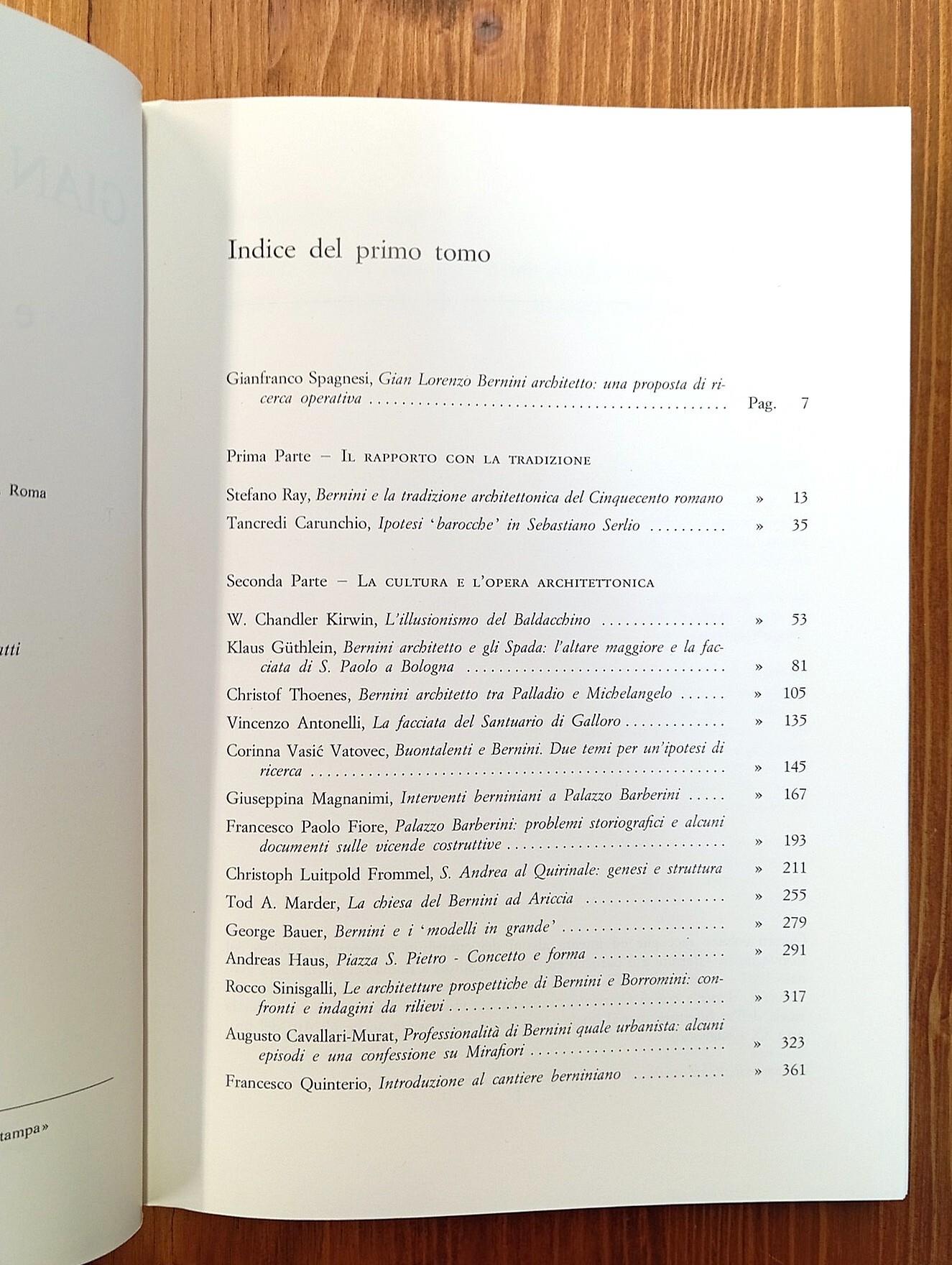 Gian Lorenzo Bernini architetto e l'architettura europea del Sei-Settecento