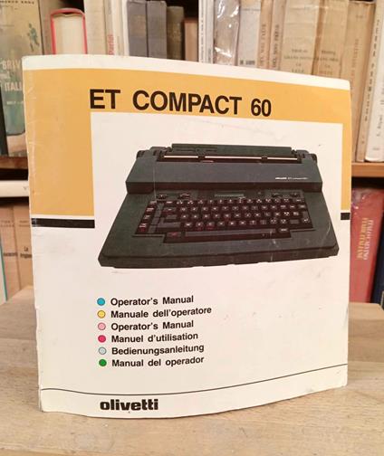 Olivetti ET Compact 60. Manuale dell'operatore - copertina