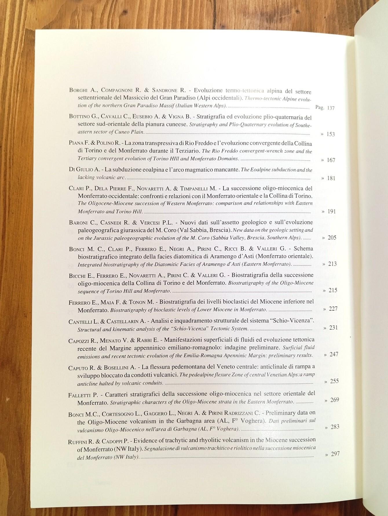 Atti ticinensi di scienze della terra. Serie speciale - Vol. 1