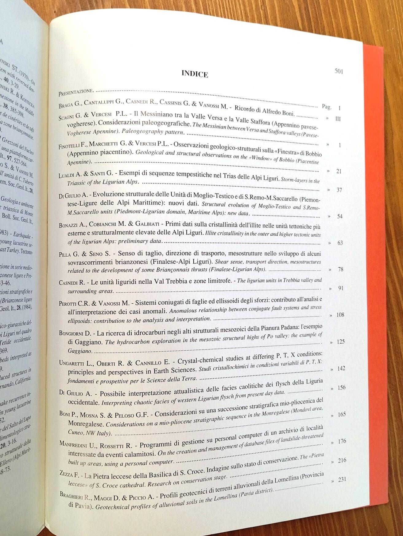 Atti ticinensi di scienze della terra. Vol. XXXI [31] (già Atti dell'Istituto Geologico dell'Università di Pavia)