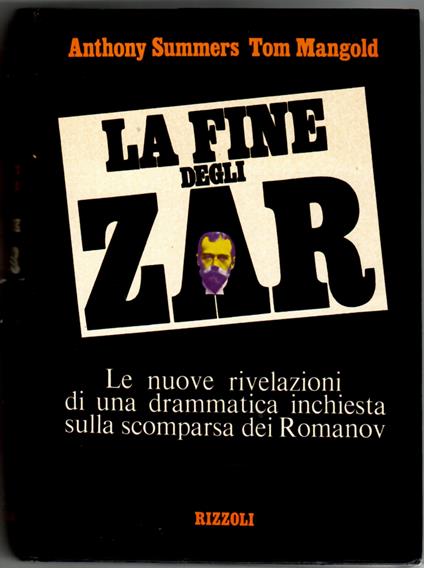 La fine degli zar - Anthony Summers - copertina