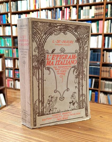 L' epigramma italiano dal Risorgimento delle lettere ai tempi moderni - copertina