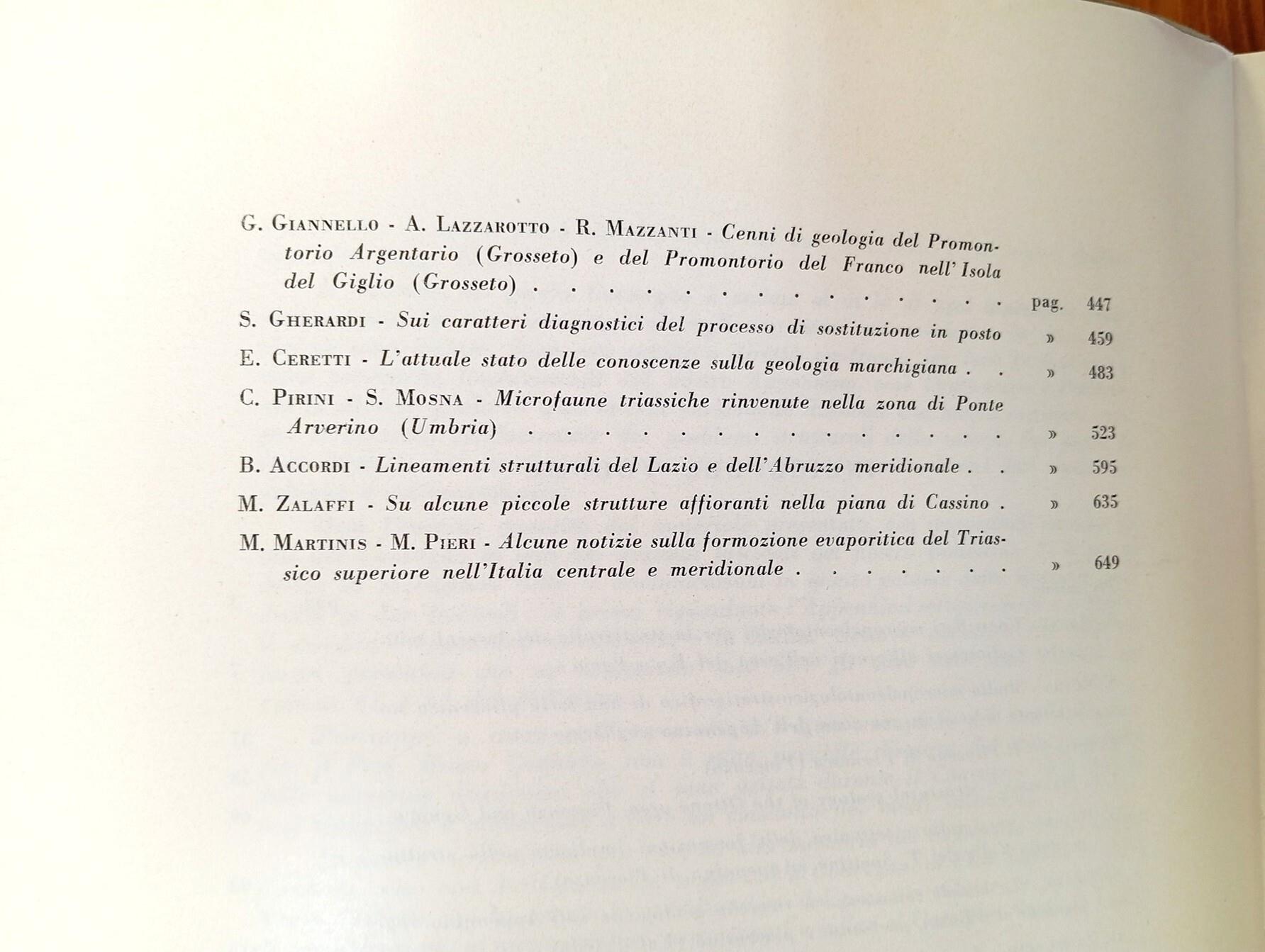 Atti del convegno sociale sul tema «La geologia dell'Appennino». Roma 13, 14 Dicembre 1962. Fascicolo 1 (Italia settentrionale e centrale)