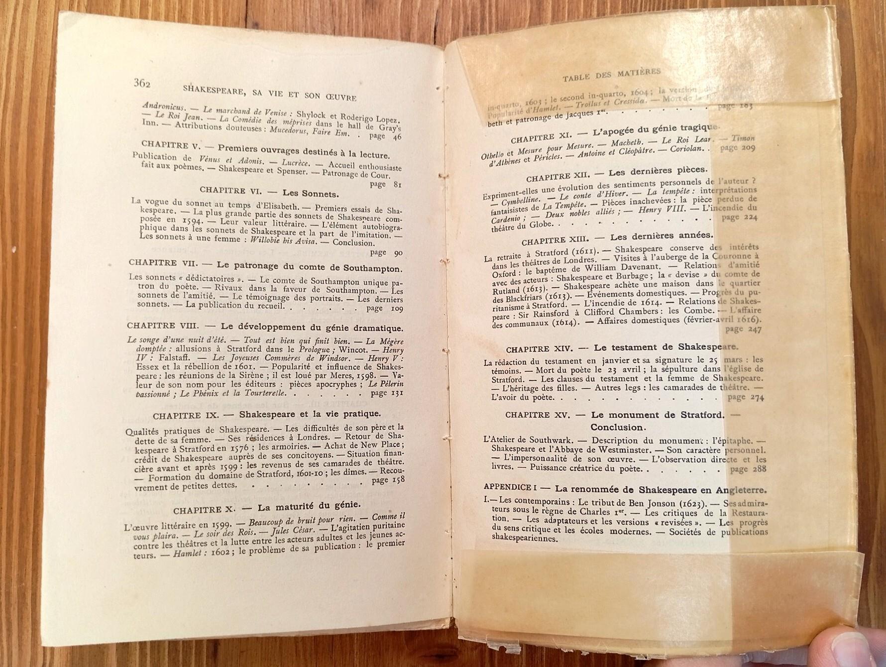 Shakespeare : sa vie et son oeuvre