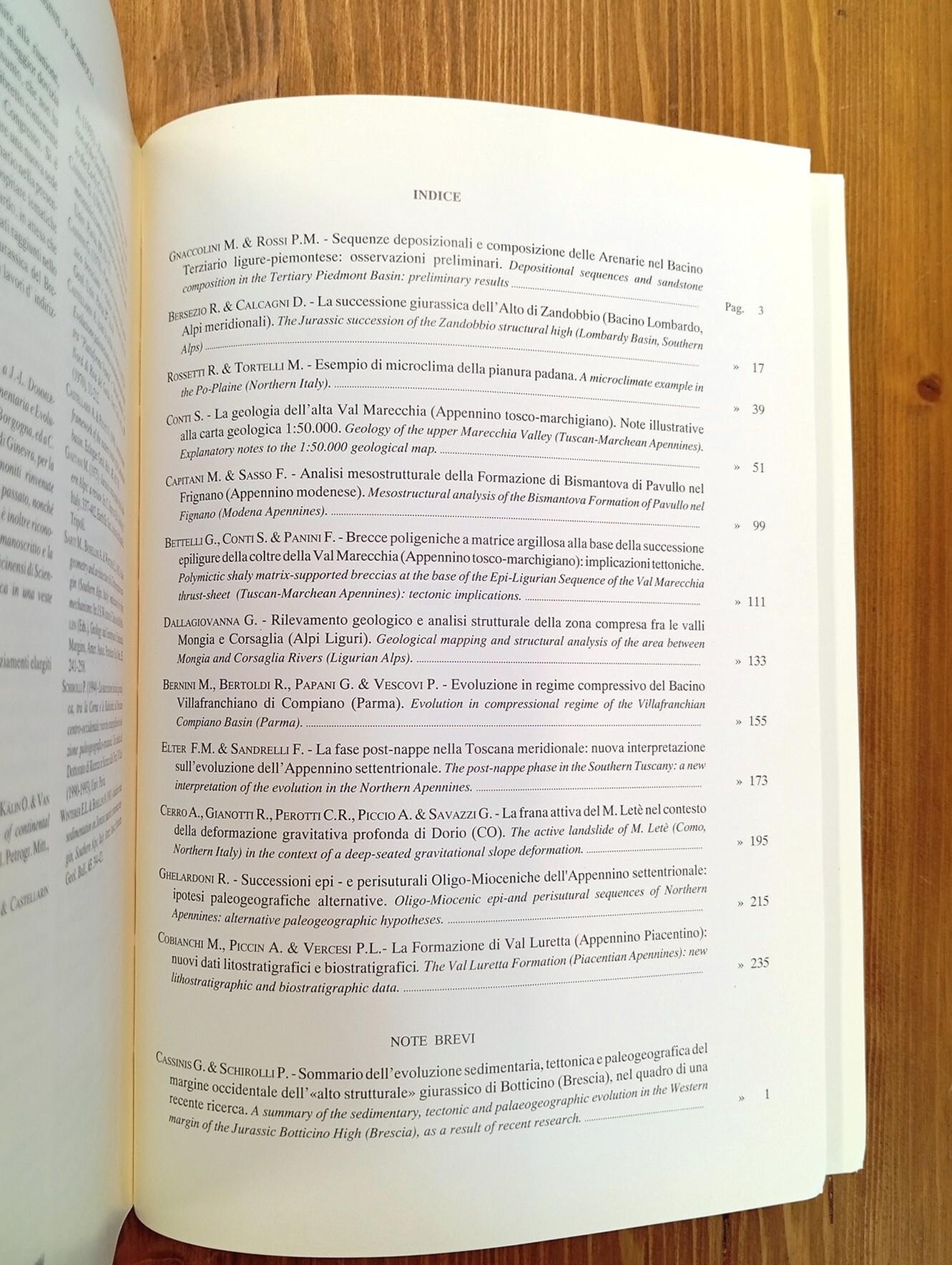 Atti ticinensi di scienze della terra. Vol. XXXVII [37]