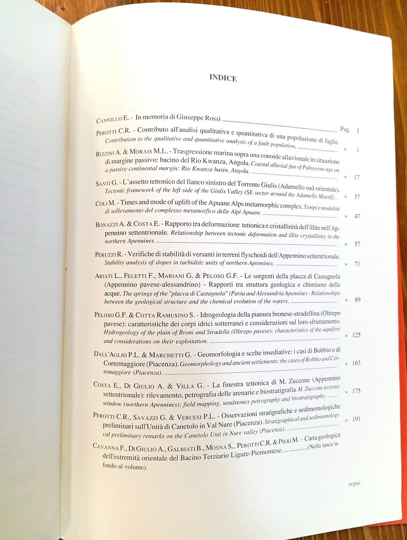Atti ticinensi di scienze della terra. Vol. XXXII [32] (già Atti dell'Istituto Geologico dell'Università di Pavia)