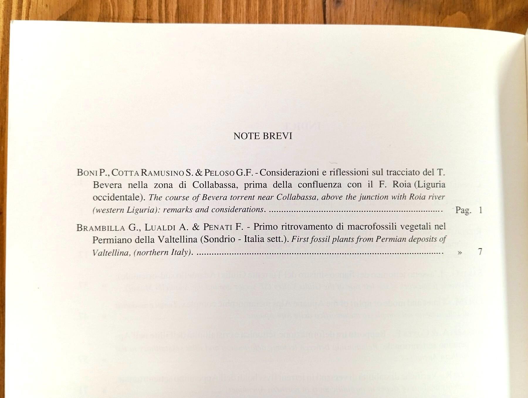 Atti ticinensi di scienze della terra. Vol. XXXII [32] (già Atti dell'Istituto Geologico dell'Università di Pavia)