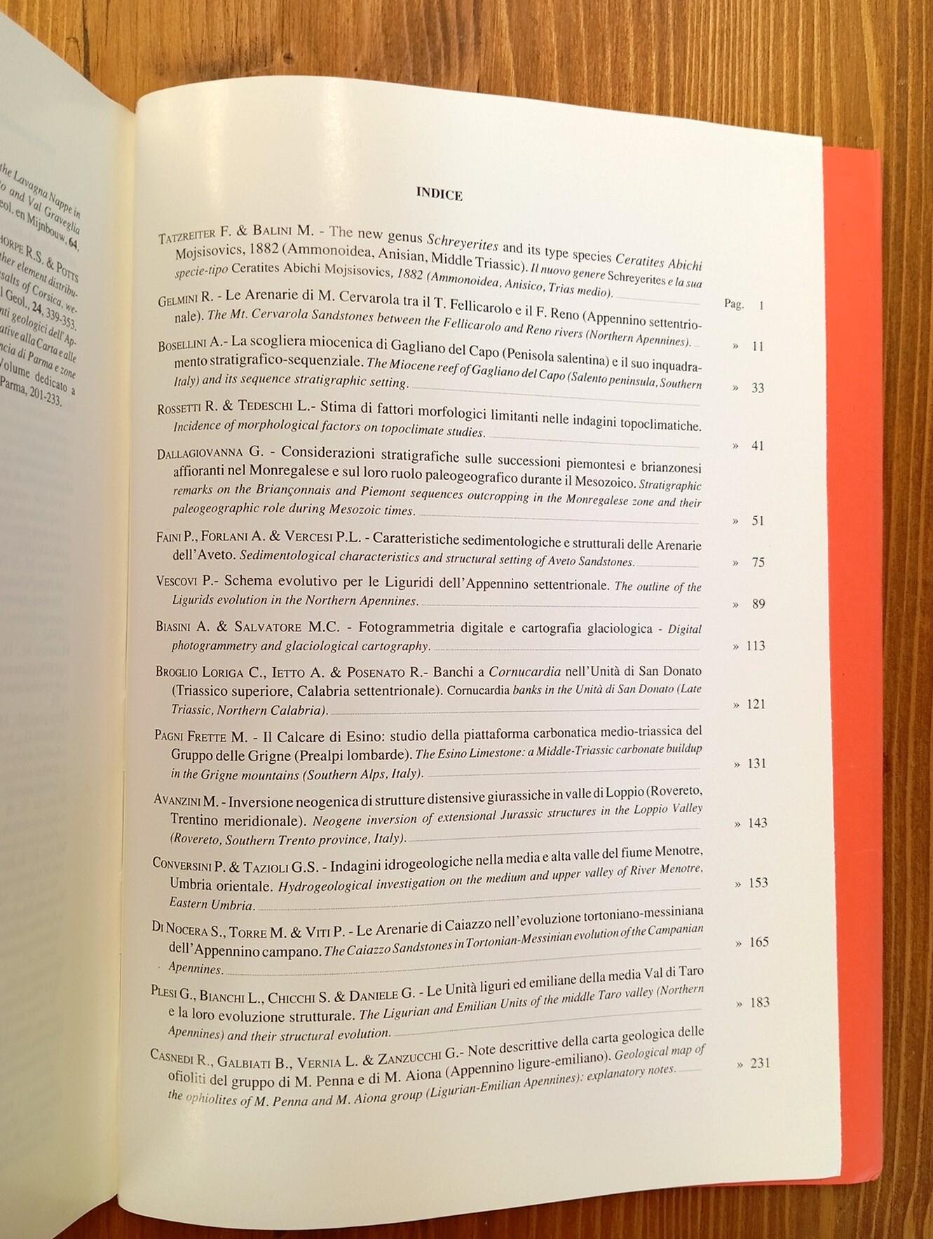 Atti ticinensi di scienze della terra. Vol. XXXVI [36] (già Atti dell'Istituto Geologico dell'Università di Pavia)